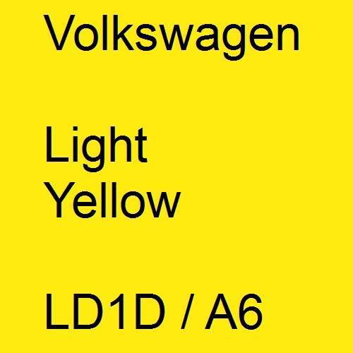 Volkswagen, Light Yellow, LD1D / A6.